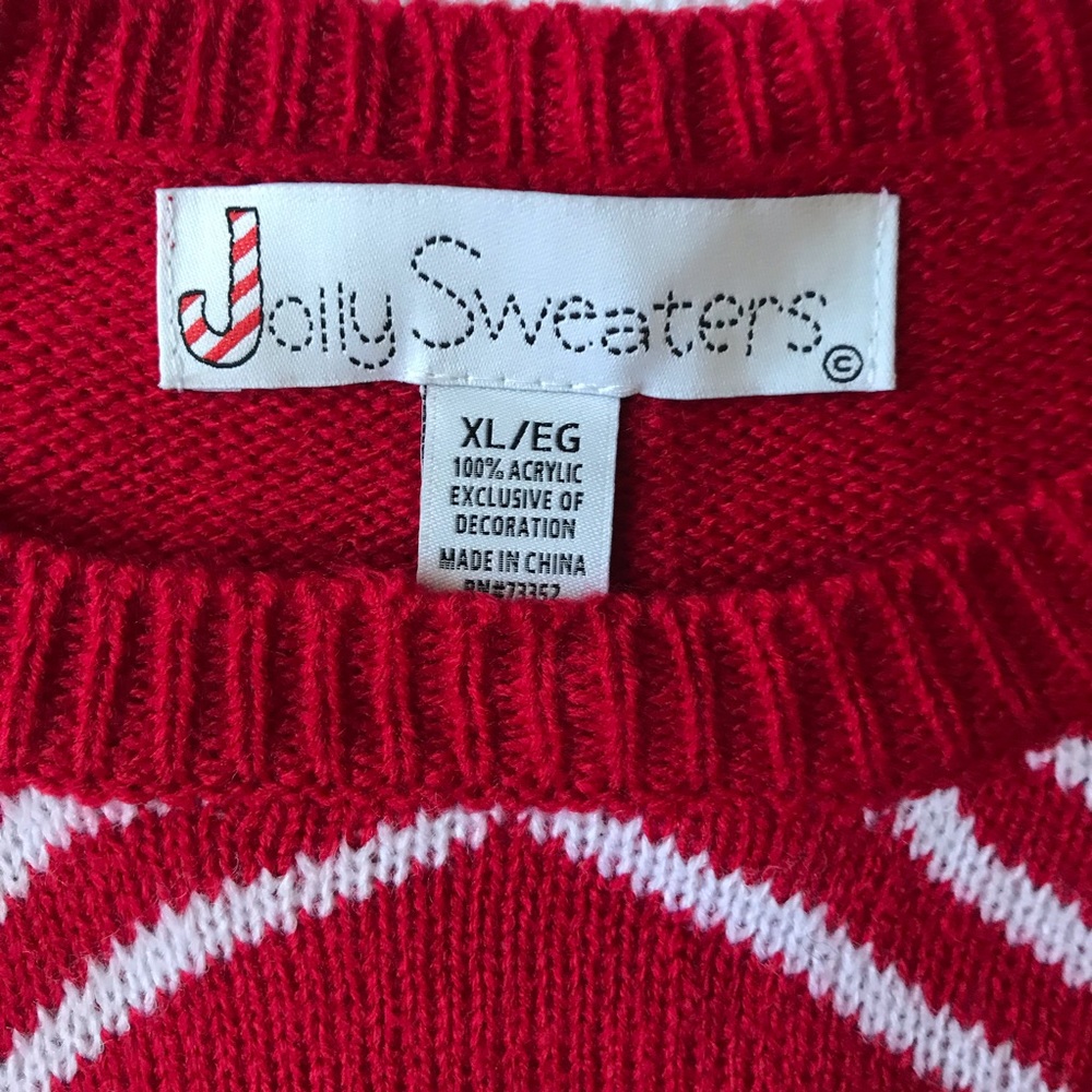 Jolly Sweaters Christmas sweater XL red white - Picture 5 of 6